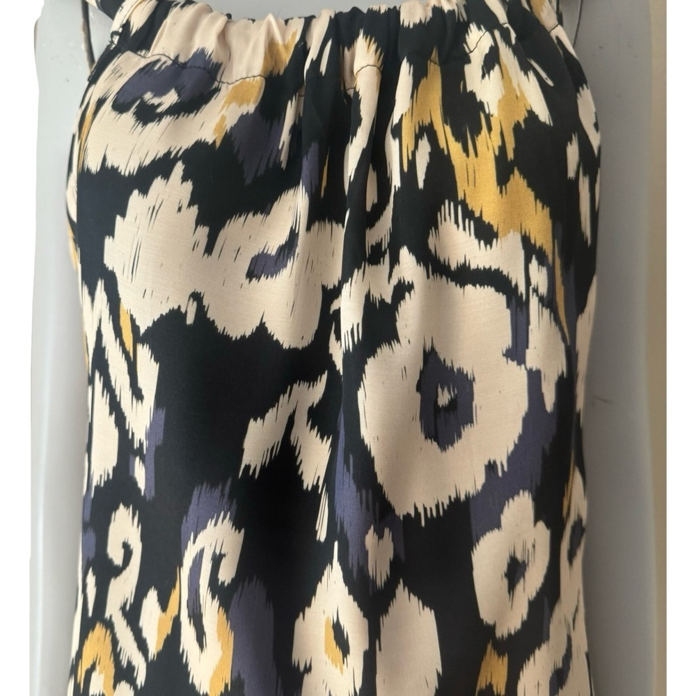 ESPECIA Ikat Tribal Print Sleeveless Top Silky Viscose Size Small - Picture 4 of 15